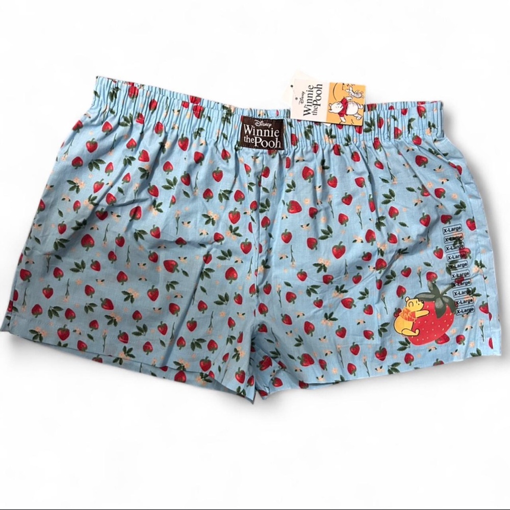 100th Anniversary Winnie the Pooh Crystal Blue Boxer Sleep Shorts